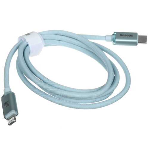 Купить Кабель круглый Baseus Lightning 8-pin - USB Type-C голубой 1.2 м  5627576. Характеристики, отзывы и цены в Донецке