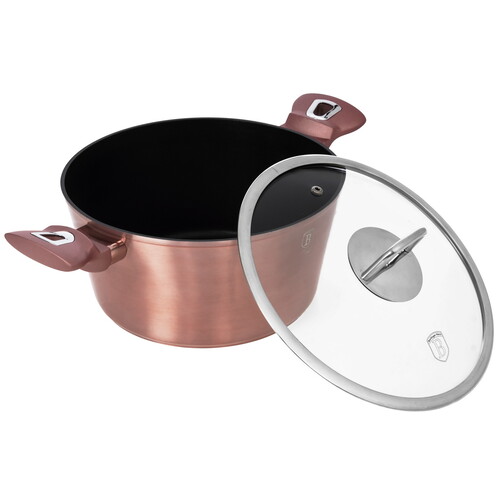 Купить Кастрюля Berlinger Haus I-Rose Edition BH-6035 4 л 24 см розовый  9151285. Характеристики, отзывы и цены в Донецке