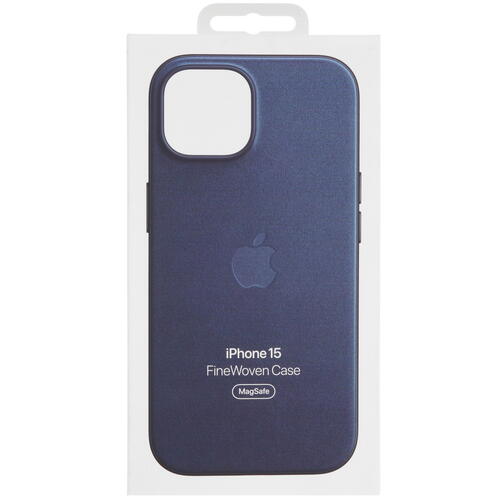 Купить Накладка  Apple FineWoven Case для Apple iPhone 15 синий  5432394. Характеристики, отзывы и цены в Донецке