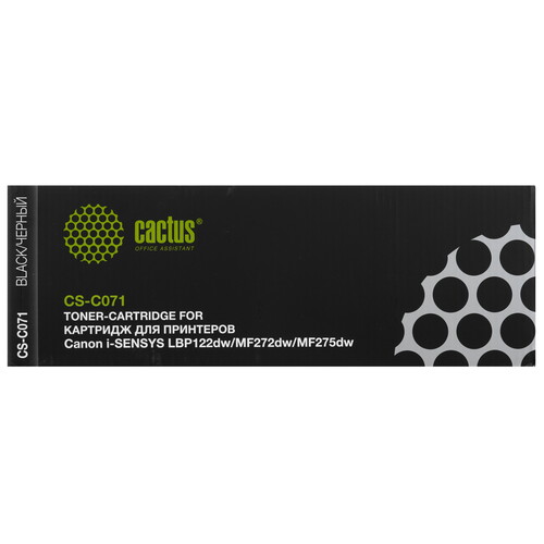 Купить Картридж лазерный Cactus CS-C071 черный, с чипом  9276022. Характеристики, отзывы и цены в Донецке