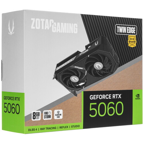 Купить Видеокарта Zotac GeForce RTX 5060 GAMING Twin Edge  5636435. Характеристики, отзывы и цены в Донецке