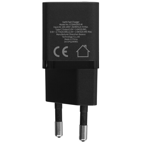 Купить Сетевое зарядное устройство Baseus GaN5 (mini) 1C черный  5621226. Характеристики, отзывы и цены в Донецке