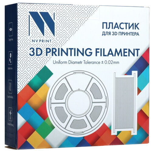 Купить Пластик NVPRINT ABS White  9158593. Характеристики, отзывы и цены в Донецке