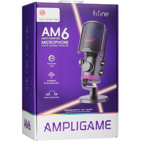 Купить Микрофон Fifine AM6 розовый  5465288. Характеристики, отзывы и цены в Донецке