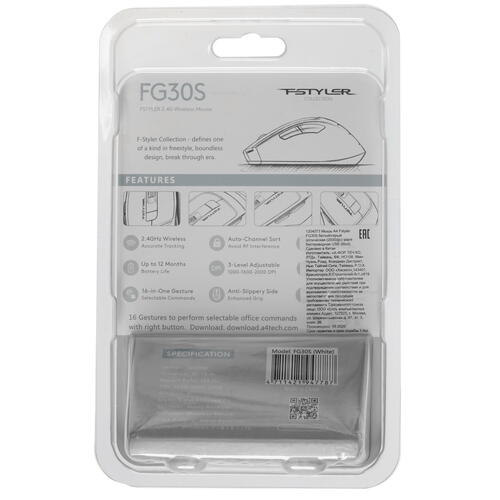 Купить Мышь беспроводная A4Tech Fstyler FG30S  4824789. Характеристики, отзывы и цены в Донецке