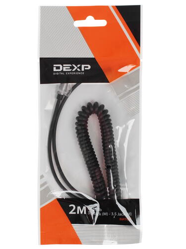 Купить Кабель   DEXP 3.5 mm jack - 3.5 mm jack черный  1071950. Характеристики, отзывы и цены в Донецке