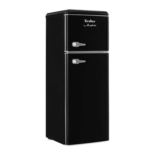 Купить Холодильник с морозильником  Tesler RT-217 черный  9115136. Характеристики, отзывы и цены в Донецке
