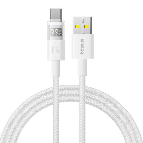 Купить Кабель круглый Baseus USB Type-C - USB 2.0 Type-A белый 1 м  5627657. Характеристики, отзывы и цены в Донецке