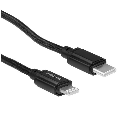 Купить Кабель круглый Borofone Lightning 8-pin - USB Type-C черный 1 м  9244420. Характеристики, отзывы и цены в Донецке