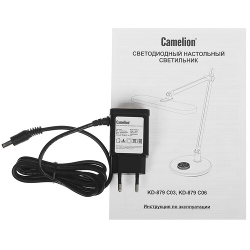 Купить Настольный светильник Camelion KD-879 C06 серый  9198529. Характеристики, отзывы и цены в Донецке