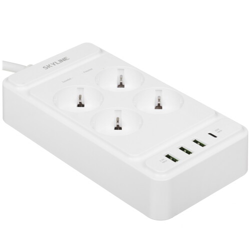 Купить Сетевой фильтр Skyline USP-430 белый  9197096. Характеристики, отзывы и цены в Донецке