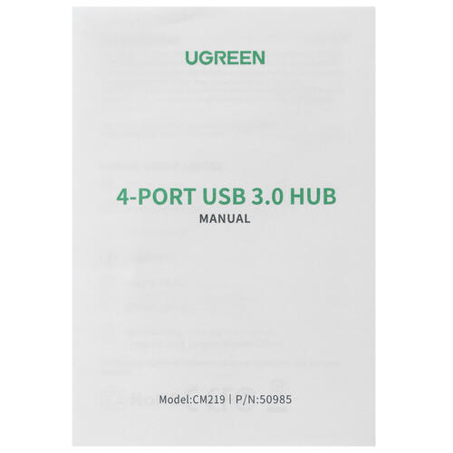 Купить USB-разветвитель Ugreen CM219  4812125. Характеристики, отзывы и цены в Донецке