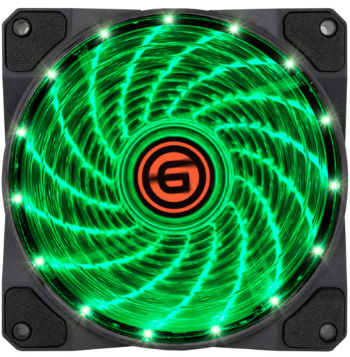 Купить Вентилятор GiNZZU LED [12LG15] черный  4736239. Характеристики, отзывы и цены в Донецке