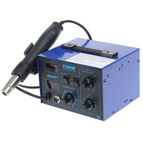 Купить Паяльная станция ELEMENT 852D++  8105944. Характеристики, отзывы и цены в Донецке