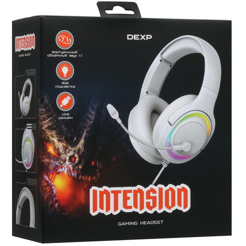 Купить Проводные наушники DEXP Intension белый 2021  4892245. Характеристики, отзывы и цены в Донецке