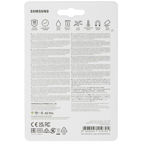 Купить Карта памяти Samsung EVO Plus microSDXC 256 ГБ [MB-MC256SA/APC]  5466848. Характеристики, отзывы и цены в Донецке