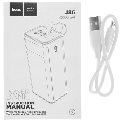 Купить Портативный аккумулятор Hoco J86 Powermaster белый  5406233. Характеристики, отзывы и цены в Донецке
