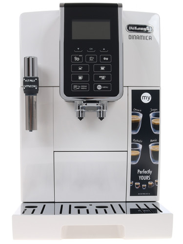 Купить Кофемашина автоматическая DeLonghi Dinamica ECAM 350.35.W белый  1130110. Характеристики, отзывы и цены в Донецке
