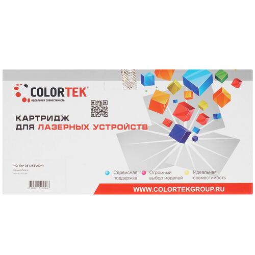 Купить Картридж лазерный Colortek TNP-36 (A63V00H) черный  5367060. Характеристики, отзывы и цены в Донецке