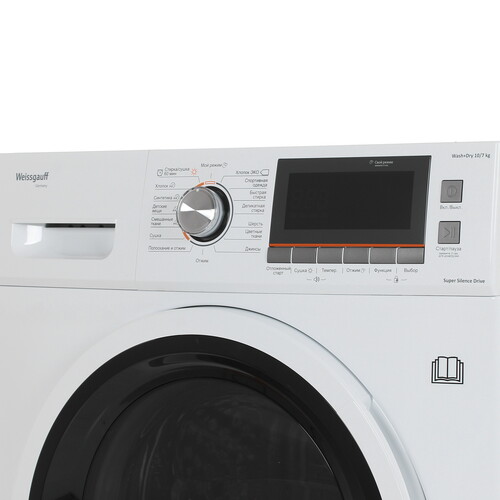 Купить Стирально-сушильная машина Weissgauff WMD 6160 D белый  8130221. Характеристики, отзывы и цены в Донецке