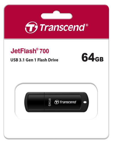 Купить Память USB Flash 64 ГБ Transcend JetFlash 700 [TS64GJF700]  0181773. Характеристики, отзывы и цены в Донецке