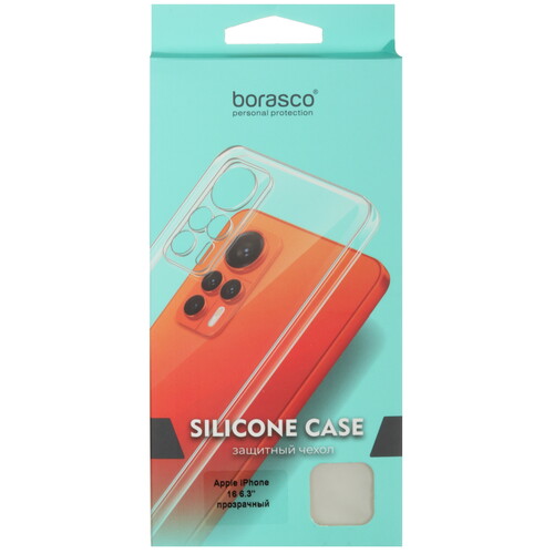 Купить Накладка  BoraSCO для Apple iPhone 16 прозрачный  5473708. Характеристики, отзывы и цены в Донецке