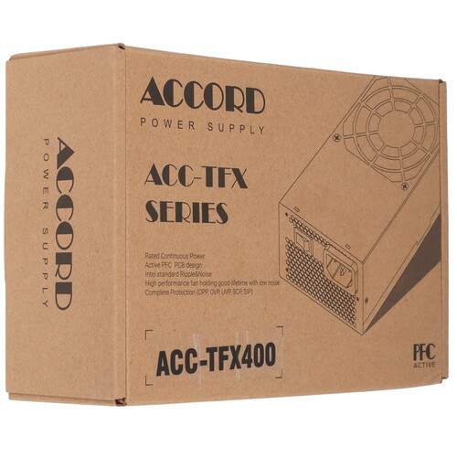 Купить Блок питания Accord ACC-TFX400  черный  5614617. Характеристики, отзывы и цены в Донецке