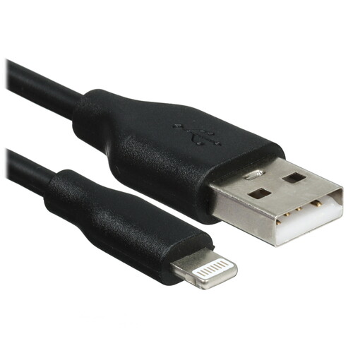 Купить Кабель круглый Leef Lightning 8-pin - USB 2.0 Type-A черный 2 м  5608607. Характеристики, отзывы и цены в Донецке