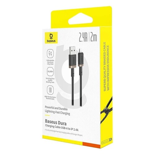 Купить Кабель круглый Baseus Lightning 8-pin - USB 2.0 Type-A золотистый 2 м  5627543. Характеристики, отзывы и цены в Донецке