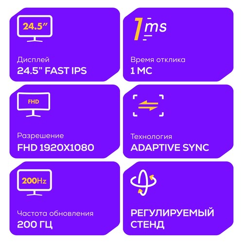 Купить 24.5" Монитор Machenike MCF25F200L-W белый  5632272. Характеристики, отзывы и цены в Донецке