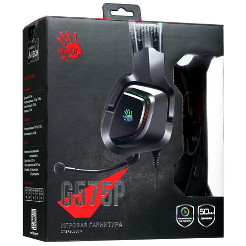 Купить Проводные наушники A4Tech Bloody G575P черный 2022  5010536. Характеристики, отзывы и цены в Донецке