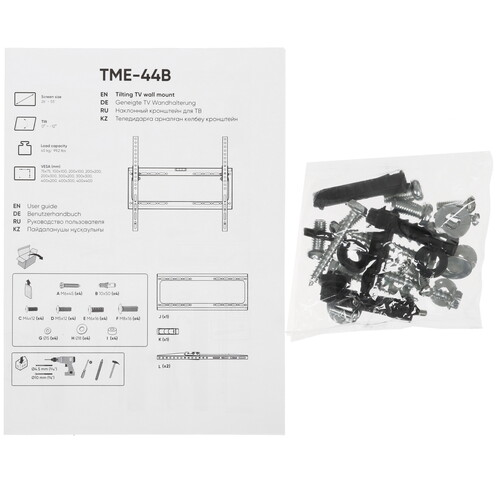 Купить Кронштейн для ТВ ONKRON TME-44B черный  5492188. Характеристики, отзывы и цены в Донецке