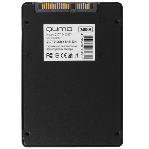 Купить 240 ГБ 2.5" SATA накопитель QUMO Novation 3D [Q3DT-240GSCY OEM]  4861900. Характеристики, отзывы и цены в Донецке