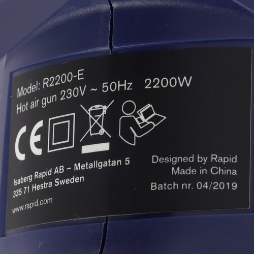 Купить Строительный фен RAPID R2200  9152359. Характеристики, отзывы и цены в Донецке