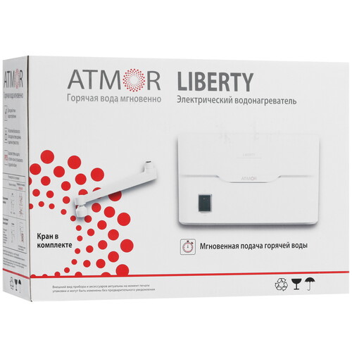 Купить Водонагреватель электрический Atmor LIBERTY 3.5 KW TAP  9073099. Характеристики, отзывы и цены в Донецке