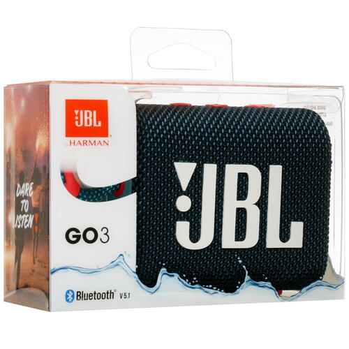 Купить Портативная колонка JBL GO 3, синий  5044642. Характеристики, отзывы и цены в Донецке