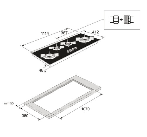Купить Газовая варочная поверхность Asko HG8144BGB1  5485177. Характеристики, отзывы и цены в Донецке