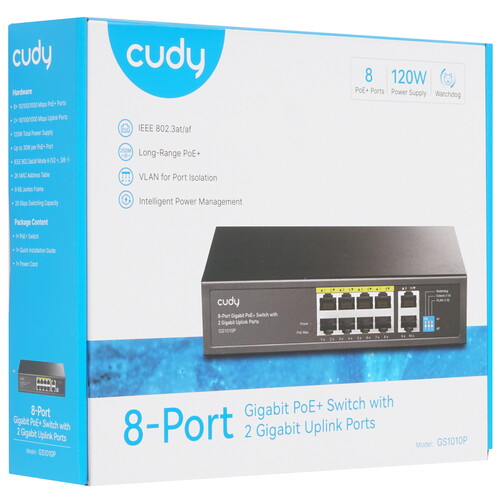 Купить Коммутатор Cudy GS1010P 3.0  9316785. Характеристики, отзывы и цены в Донецке