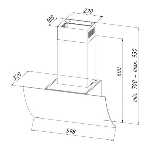 Купить Вытяжка наклонная Akpo WK-11 Clarus II черный  9907752. Характеристики, отзывы и цены в Донецке
