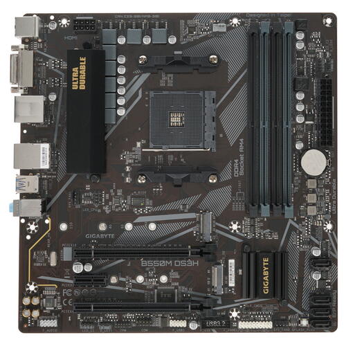 Купить Материнская плата GIGABYTE B550M DS3H  1663767. Характеристики, отзывы и цены в Донецке