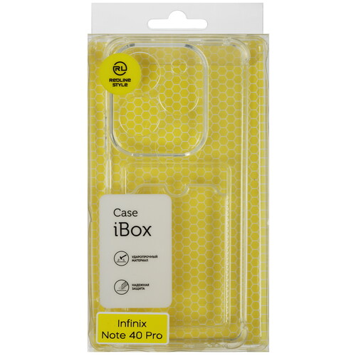 Купить Накладка  Red Line iBox Crystal для Infinix HOT 40 Pro прозрачный  5467279. Характеристики, отзывы и цены в Донецке