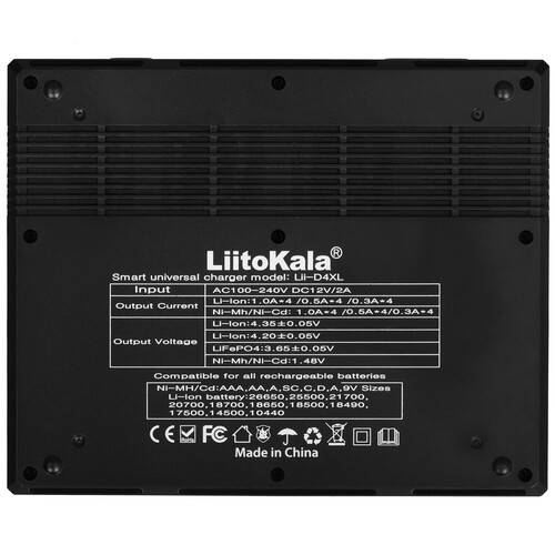 Купить Зарядное устройство LiitoKala Lii-D4XL  9212380. Характеристики, отзывы и цены в Донецке