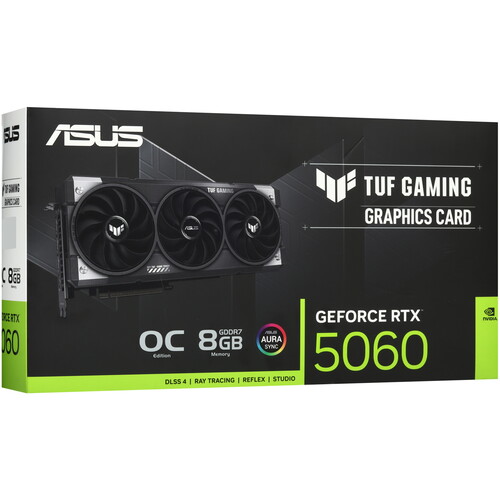 Купить Видеокарта ASUS GeForce RTX 5060 TUF Gaming OC Edition  5637907. Характеристики, отзывы и цены в Донецке