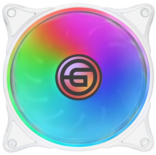 Купить Вентилятор GiNZZU 12FW6 [RGB12FW6] белый  9230100. Характеристики, отзывы и цены в Донецке