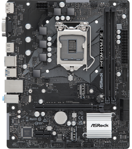 Купить Материнская плата ASRock H410M-H/M.2 SE  5457524. Характеристики, отзывы и цены в Донецке
