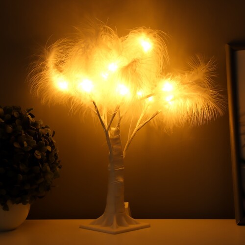 Купить Ночник RISALUX Перья белый  9172385. Характеристики, отзывы и цены в Донецке