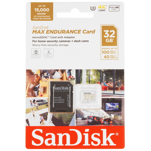 Купить Карта памяти SanDisk MAX ENDURANCE microSDHC 32 ГБ [SDSQQVR-032G-GN6IA]  5470858. Характеристики, отзывы и цены в Донецке