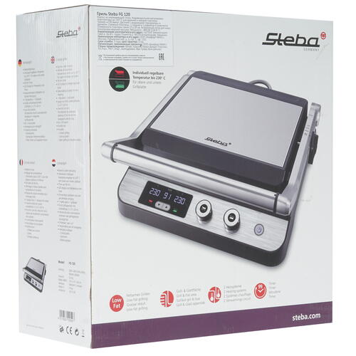 Купить Гриль Steba FG 120 серебристый  8117356. Характеристики, отзывы и цены в Донецке