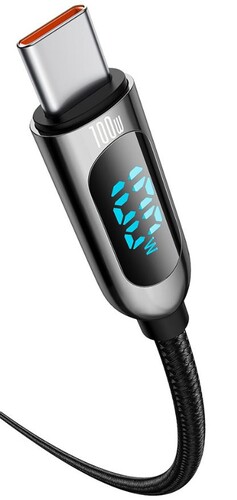Купить Кабель круглый Baseus USB Type-C - USB Type-C черный 2 м  5627763. Характеристики, отзывы и цены в Донецке