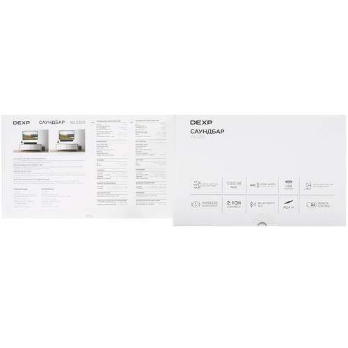 Купить Саундбар DEXP WLS250 черный  5400920. Характеристики, отзывы и цены в Донецке